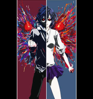 Tokyo Ghoul profilbillede Touka og Ayato — Huawei Mate X7 Wallpapers