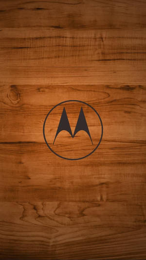 Træagtigt Motorola Logo — Motorola Wallpapers