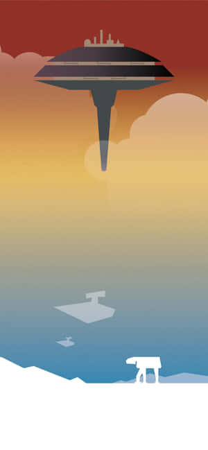 Træd ind i skyerne over Bespin for en majestætisk udsigt — Motorola Wallpapers
