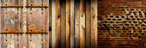 Tre flygtige vægge side om side — Surface Wallpapers