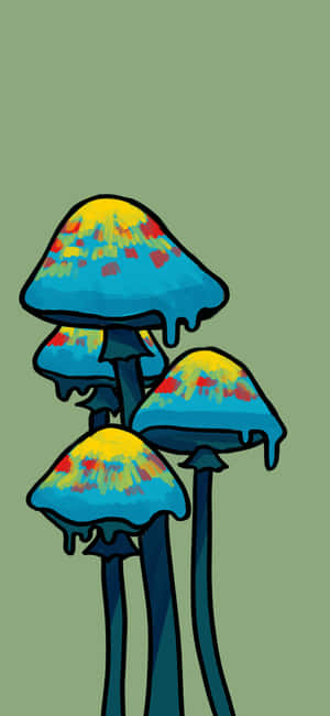 Trippy Svampe Baggrund — Moto G Power Wallpapers
