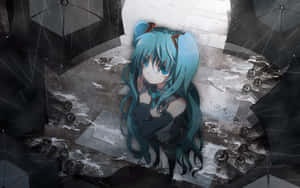 Trist anime-baggrund — Sørgelig anime GIF Wallpapers