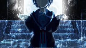 Trist anime-baggrund — Sørgelig anime GIF Wallpapers