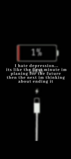 Trist Citat Jeg Hader Depression wallpaper — Honor Play 80 Pro Wallpapers