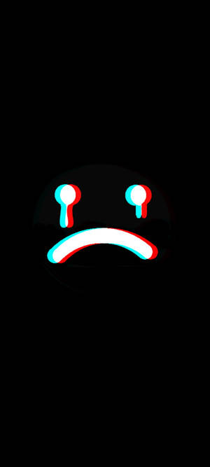 Trist Emoji-ansigt Med Tårer — Honor Magic V5 Wallpapers