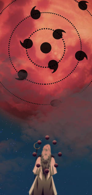 Tsukuyomi bold cartoon kunst tapet — iPhone 15 Plus Wallpapers