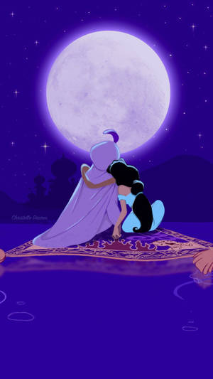 Tumblr æstetisk Aladdin og Jasmin tapet