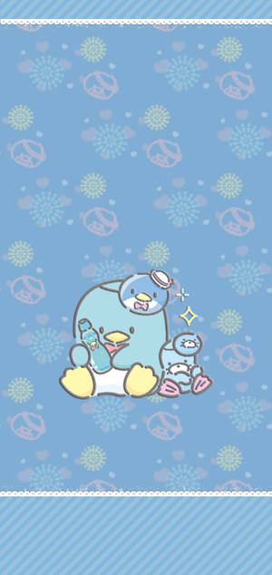 Tuxedo Sam Chip pastel æstetik wallpaper — iPhone 13 Mini Wallpapers