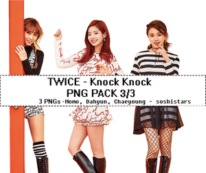 Twice Knock Knock PNG Pakke
