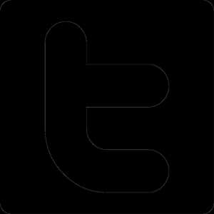 Twitter logo vektor - Twitter logo sort og hvid PNG