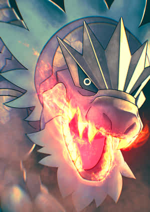 Tyrantrum udløser sin Ildtand-kraft — Pokemon telefon Wallpapers