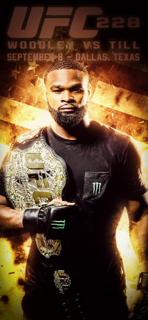 Tyron Woodley bælte på skulderen wallpaper — iPhone 18 Wallpapers