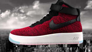 Nike Af1 — Mørkerød Wallpapers