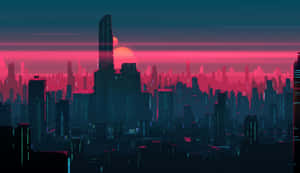 Neon City baggrund — Neon by Wallpapers