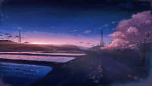 Anime-landskabsbaggrund — Anime landskab Wallpapers