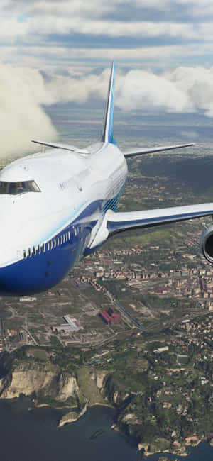Iphone Xs Microsoft Flight Simulator baggrund — Galaxy A56 Wallpapers