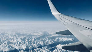 Baggrundsbillede med udsigt fra flyvinduet — Himmeludsigt Wallpapers