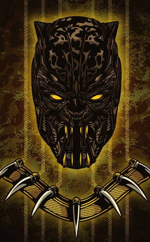 Uhyggelig gylden Jaguar Killmonger tapet — RedMagic Astra 2 Wallpapers