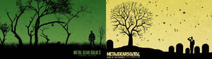 Ultra-bredt billede af Metal Gear Solid 3 og 4 tapet — 2560x1440 Wallpapers