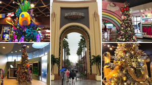Universal Studios Julekollage baggrundsbillede