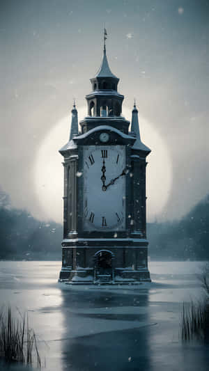 ur, Tower Bridge, Vinter, Natur, Sne, tid, Æstetik, Enkel æstetik — Natur Wallpapers