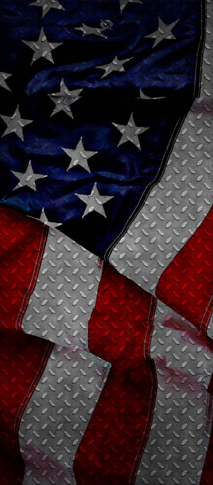 USA Flag På Metalplade — Pixel 10 Wallpapers