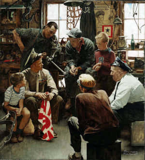 Norman Rockwell billeder — Honor Magic V Flip 2 Wallpapers