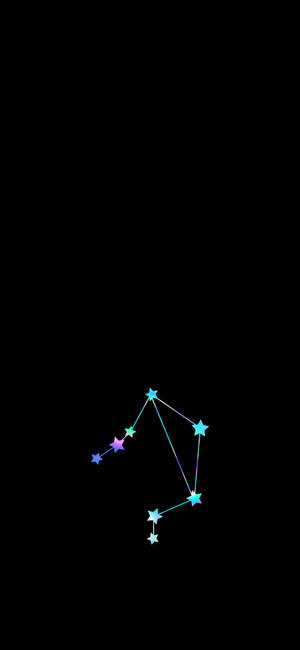 Vægten Zodiac Negativ Kunst Tapet — iPhone 15 Plus Wallpapers