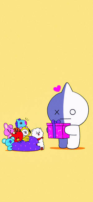 Van BT21 gave baggrund — ROG Phone 9 FE Wallpapers