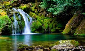 Vandfald 3D Natur — 3d Wallpapers