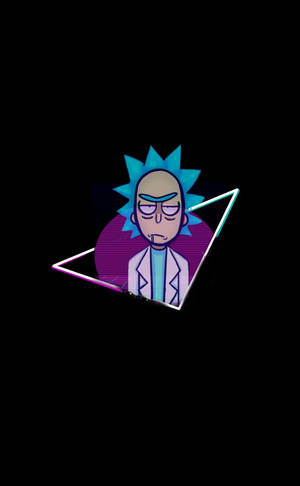 Vaporwave-stil Rick And Morty Stoner Baggrund — Xiaomi Pad Mini Wallpapers