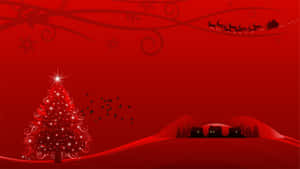 Rød julebaggrund — Rød jul Wallpapers