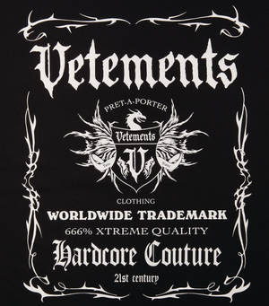 Vetements Sort Label Logo wallpaper — Vivo X Fold Wallpapers
