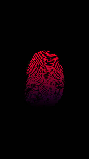 Oneplus Red Thumbprint wallpaper