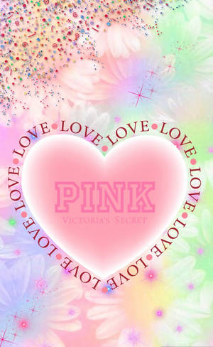 Victoria's Secret Heart Pink Floral tapet — Moto Pad 60 Neo Wallpapers