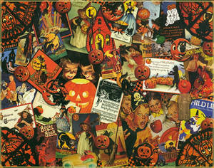 Vintage Halloween Plakat