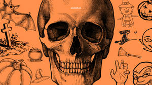 Vintage Halloween kranium