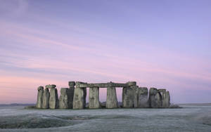 Vinter i Stonehenge England tapet — Daggry Wallpapers