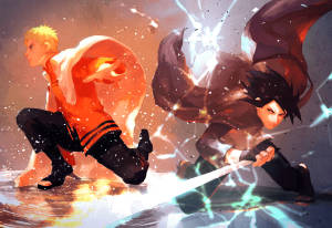 Voksen Naruto og Sasuke Duo tapet — Naruto og sasuke Wallpapers