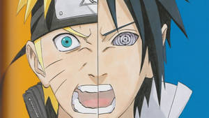 Baggrundsbillede med vred Naruto og Sasuke — Naruto og sasuke Wallpapers