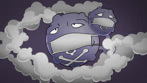 Weezing iført mundbind — Spil GIF Wallpapers