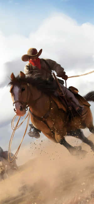 Western Cowboy iPhone — iPhone 14 Pro Wallpapers