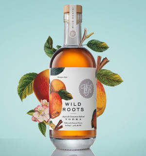 Wild Roots hindbærinfunderet vodka blå baggrund — Galaxy Z Flip7 FE Wallpapers