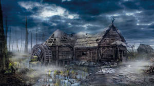 Witcher 3 Forladt Hjem tapet. — 2560x1440 Wallpapers