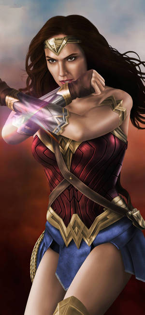 Wonder Woman 1984 klassisk positur wallpaper — iPhone 17 Pro Max Wallpapers