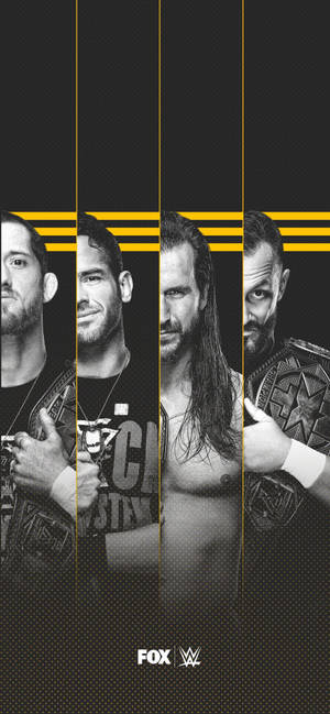 WWE Nxt Superstars sort og hvid baggrund — iPhone 14 Pro Wallpapers