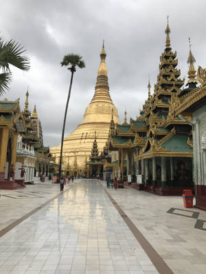 Yangon Shwedagon Kompleks Wallpaper — 3:4 Wallpapers