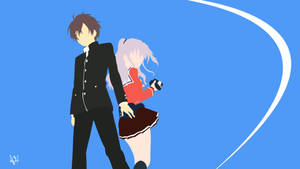 Yuu og Nao Charlotte Minimalistisk Anime