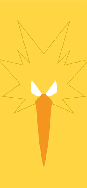 Zapdos minimalistisk ansigt — Oppo Reno15 Pro Wallpapers
